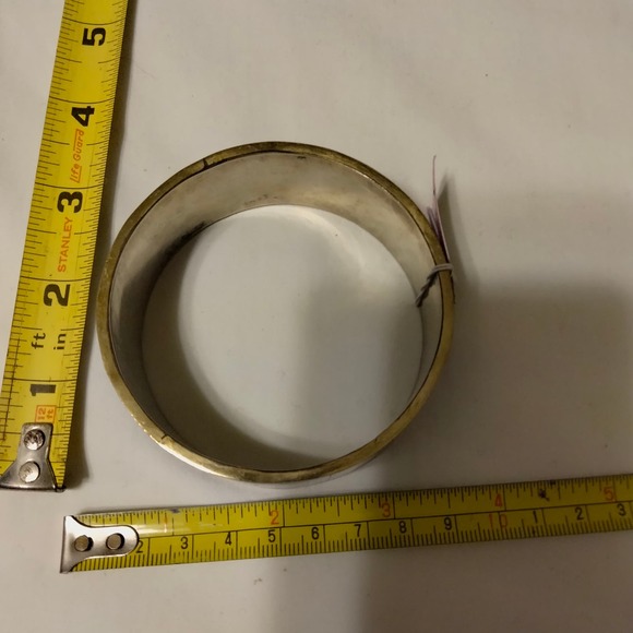 Iris Apfel & Bajalia Blue Lapis Lazuli Statement Bangle Bracelet - Picture 8 of 13